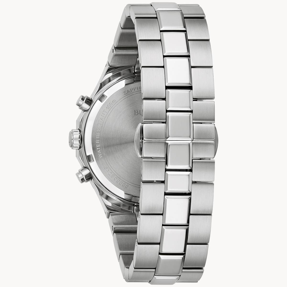 Bulova Prestige Mens Watch with Gray Dial and Stainless Steel Bracelet (quartz movement)
