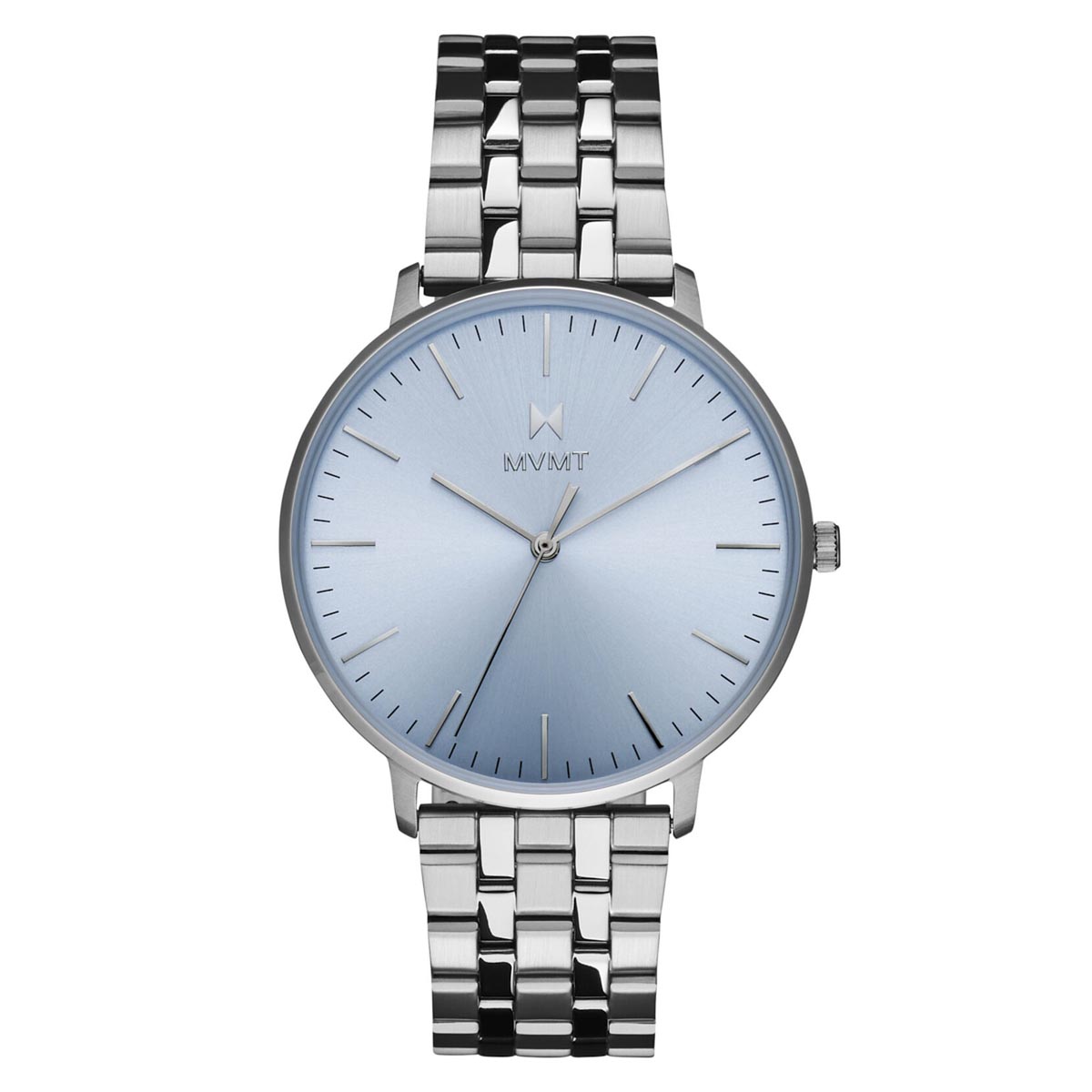 MVMT Legacy Slim Mens Watch with Blue Dial and Stainless Steel Bracelet (quartz movement)