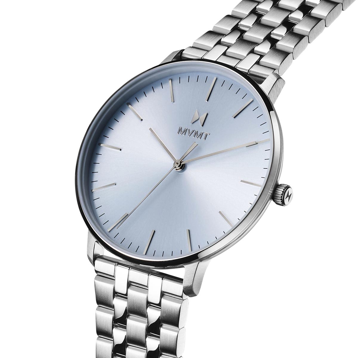 MVMT Legacy Slim Mens Watch with Blue Dial and Stainless Steel Bracelet (quartz movement)