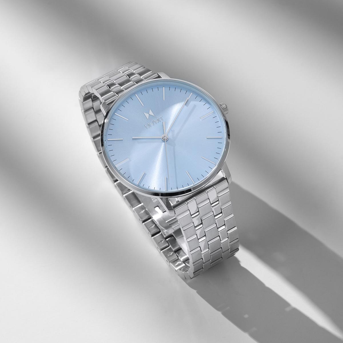 MVMT Legacy Slim Mens Watch with Blue Dial and Stainless Steel Bracelet (quartz movement)