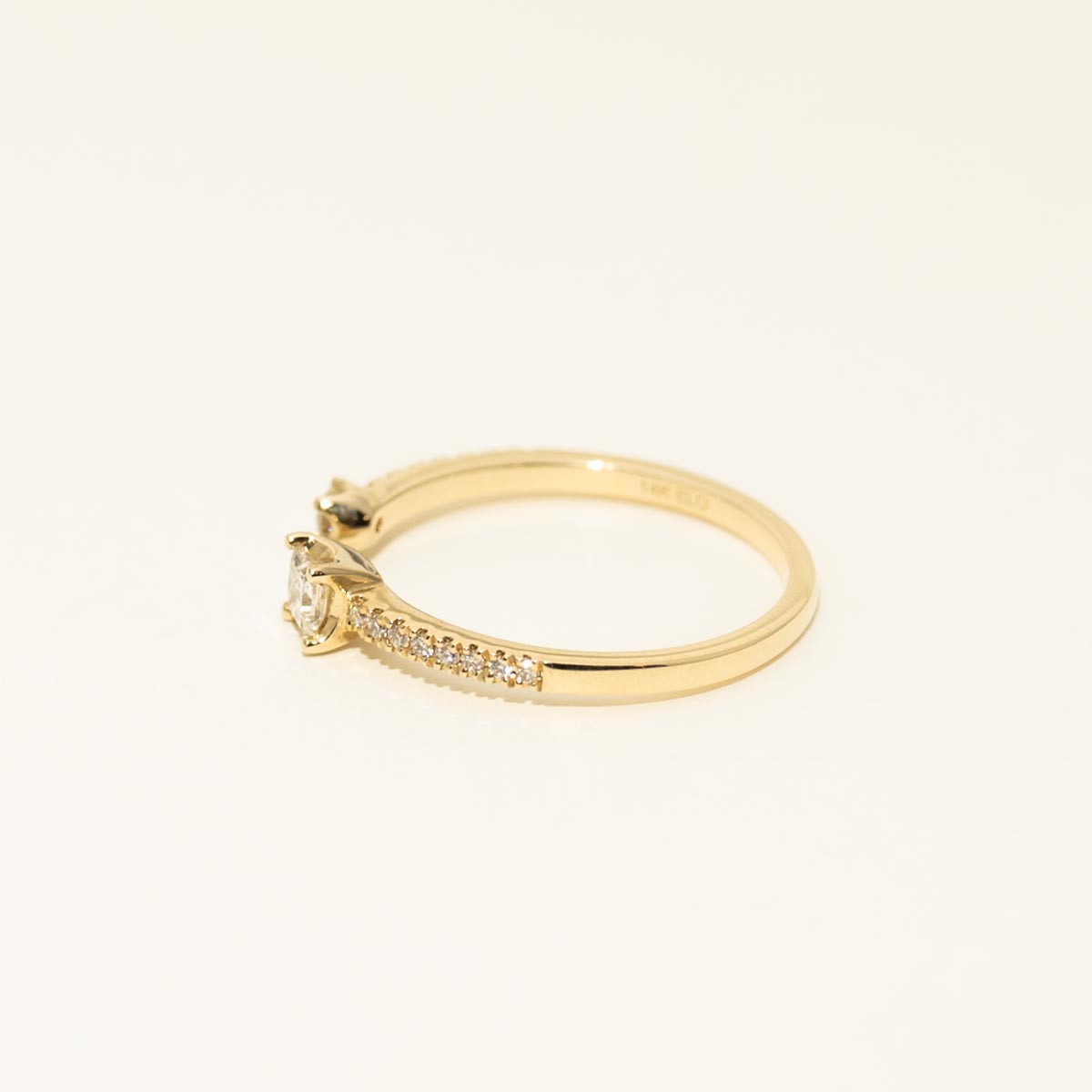 Princess Cut Diamond Fashion Ring in 14kt Yellow Gold (1/4ct tw)