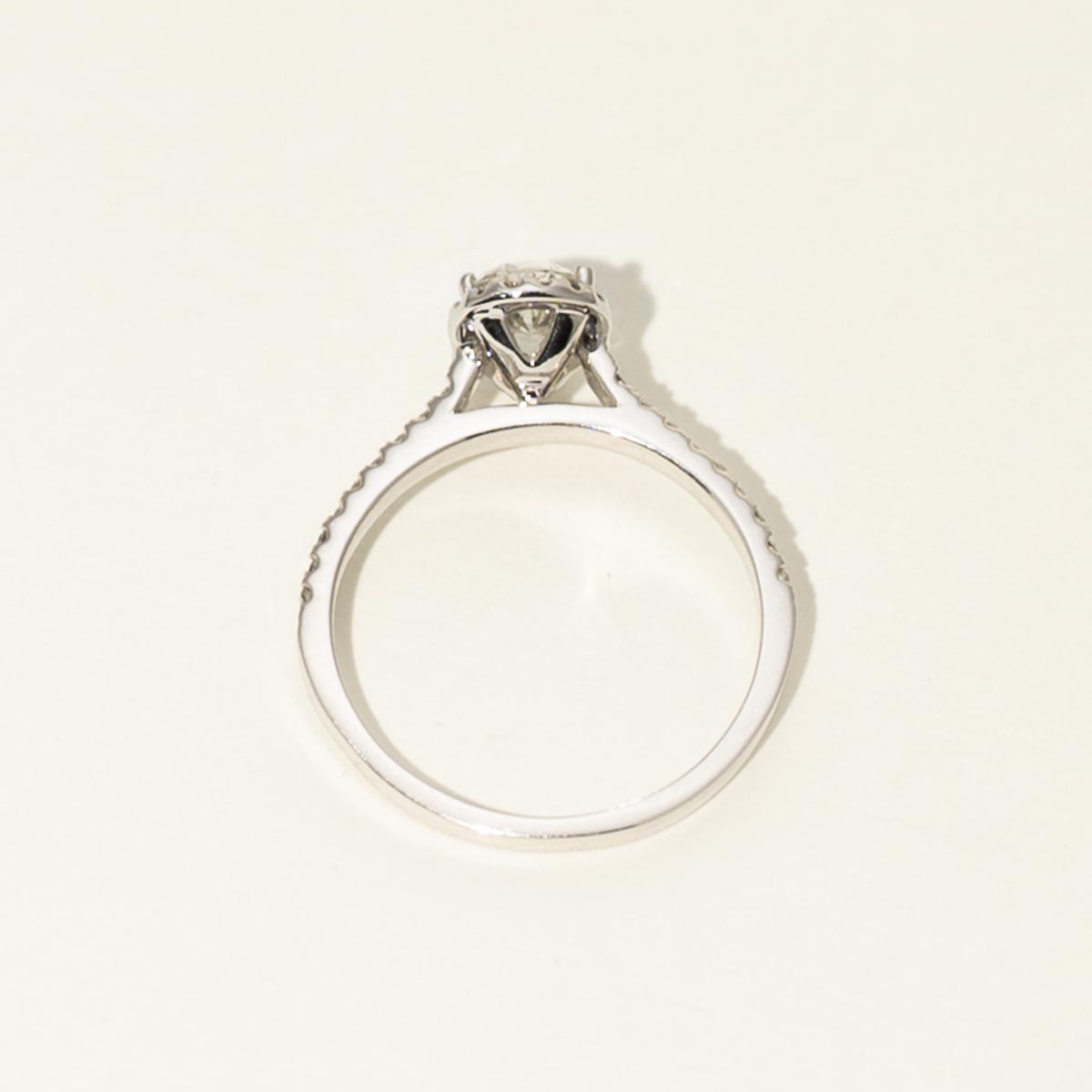 Pear Shape Diamond Engagement Ring in 14kt White Gold (3/4ct tw)