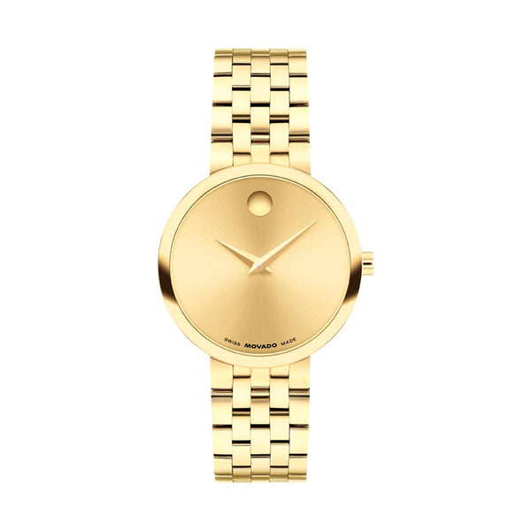 Movado Museum Classic Womens Watch with Gold Toned Dial and  display picture 1