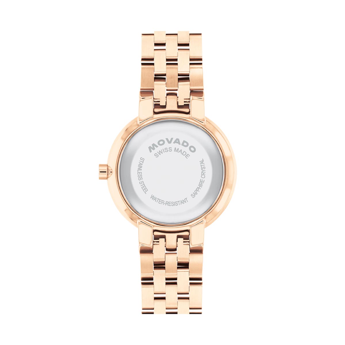 Movado Museum Classic Womens Watch with Rose Gold Toned Dial and Rose Gold Toned Bracelet (Swiss quartz movement)
