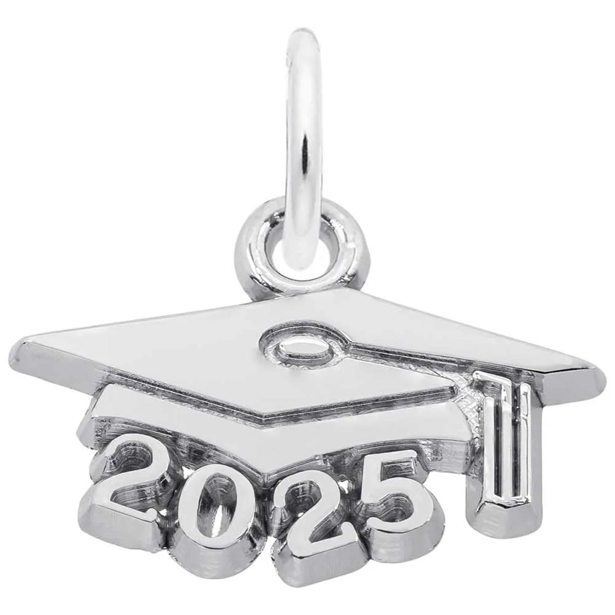 Rembrandt 2025 Grad Cap Charm in Sterling Silver
