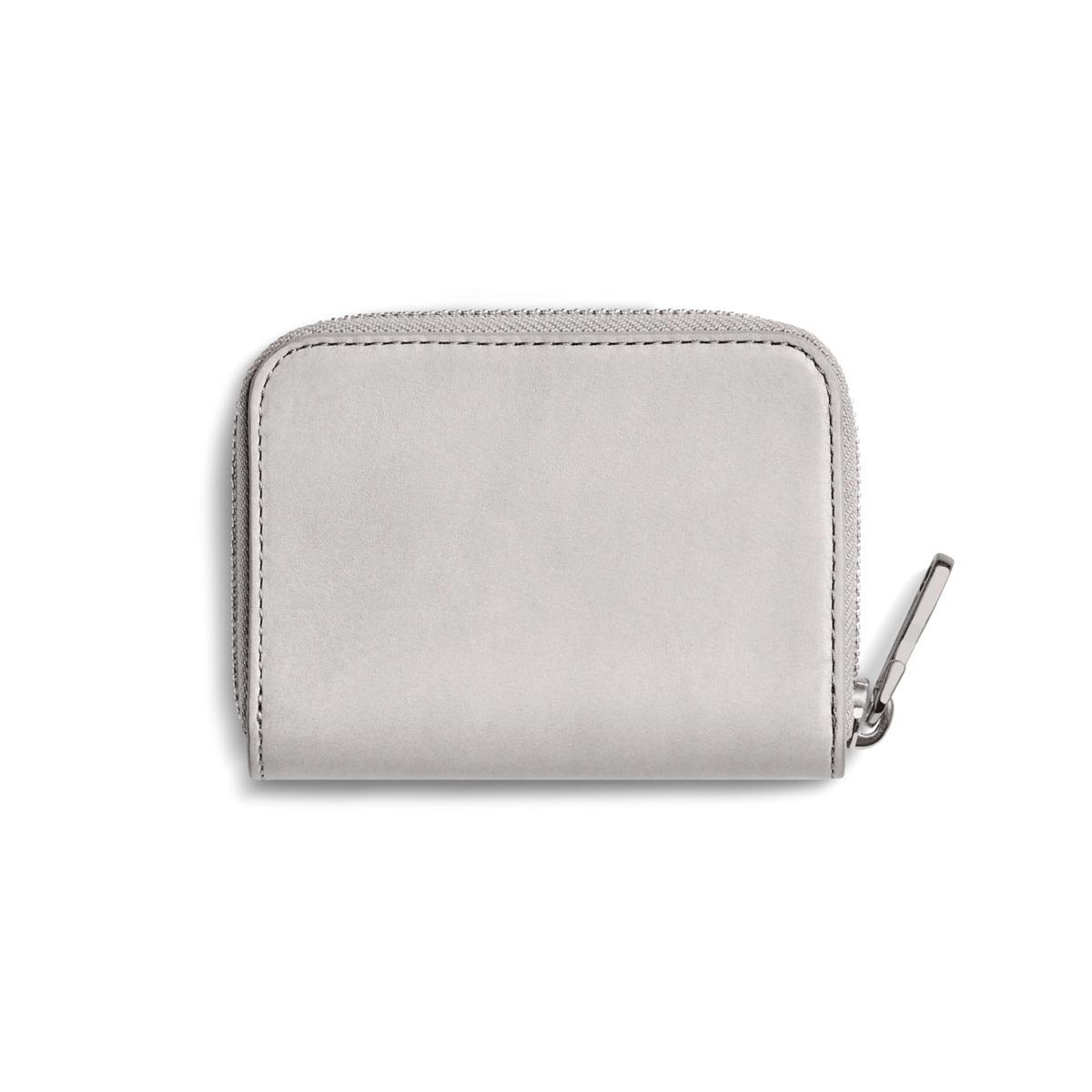 Shinola Off White Leather Pocket Zip Wallet