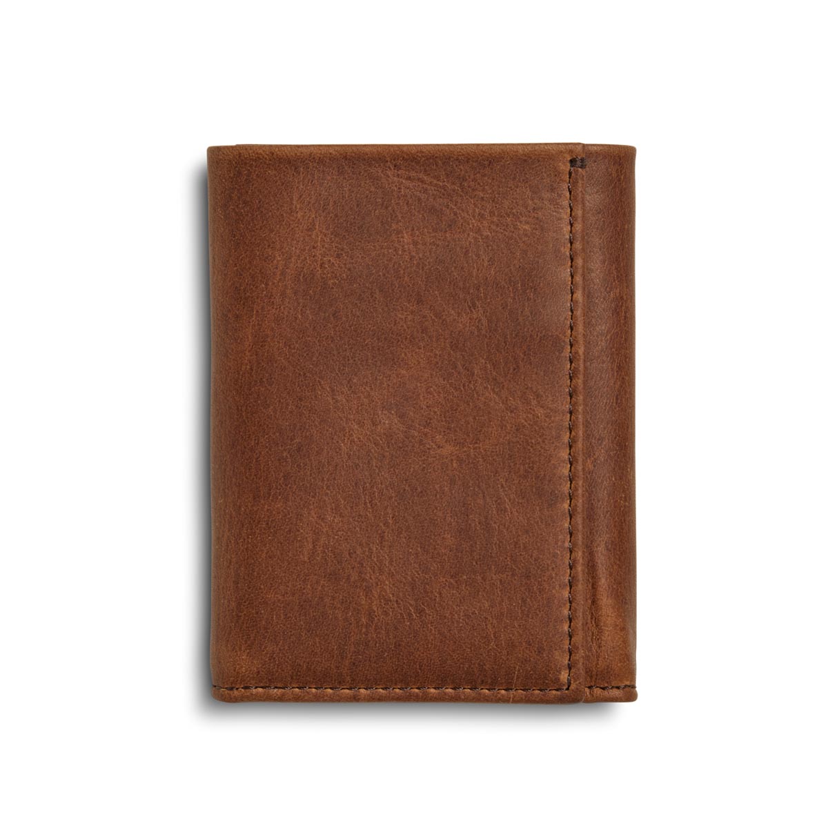 Shinola Brown Leather Tri Fold Wallet