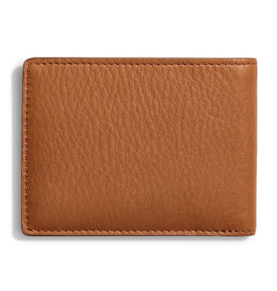 Shinola Brown Leather Slim Bifold Wallet
