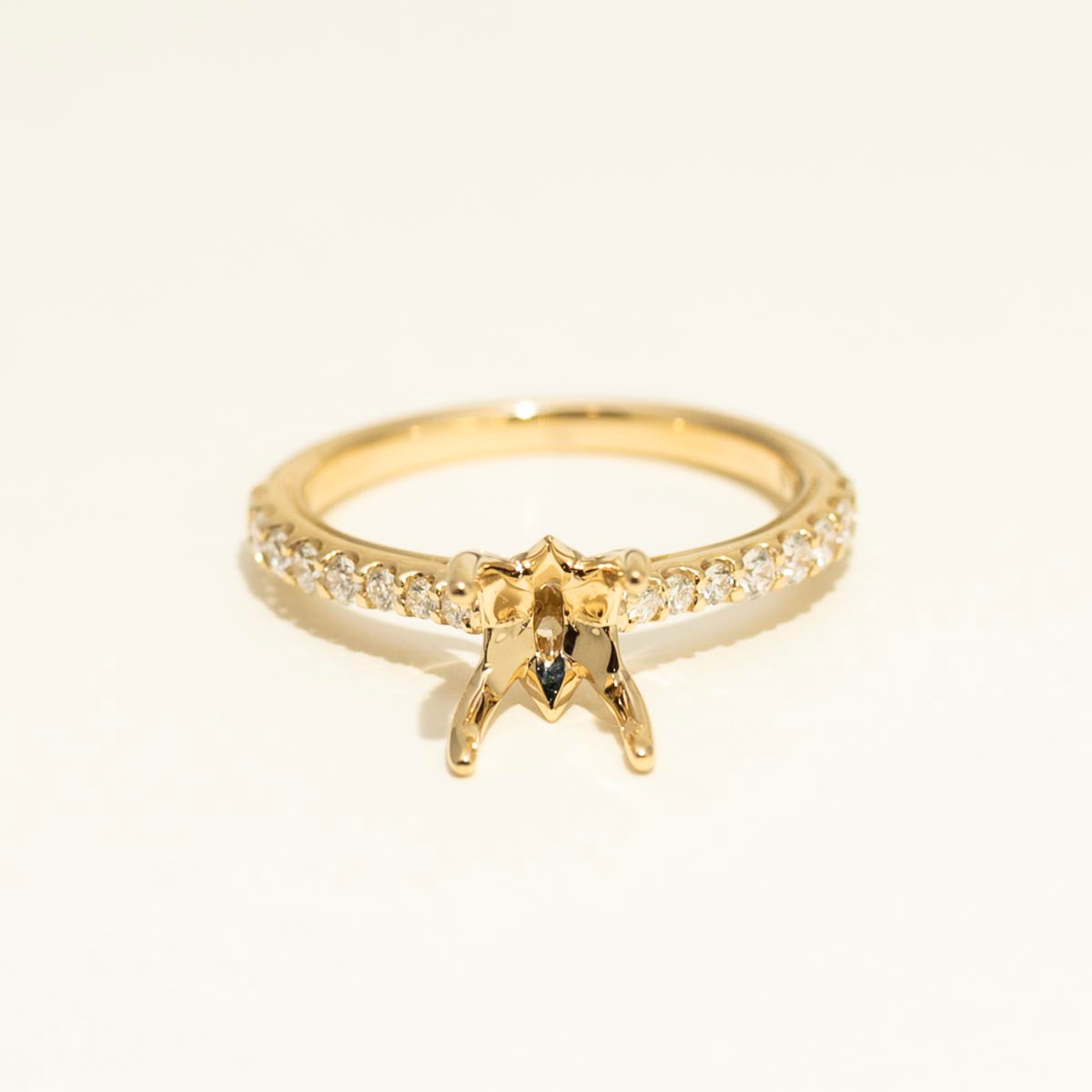 Diamond Engagement Ring Setting in 14kt Yellow Gold (3/8ct tw)