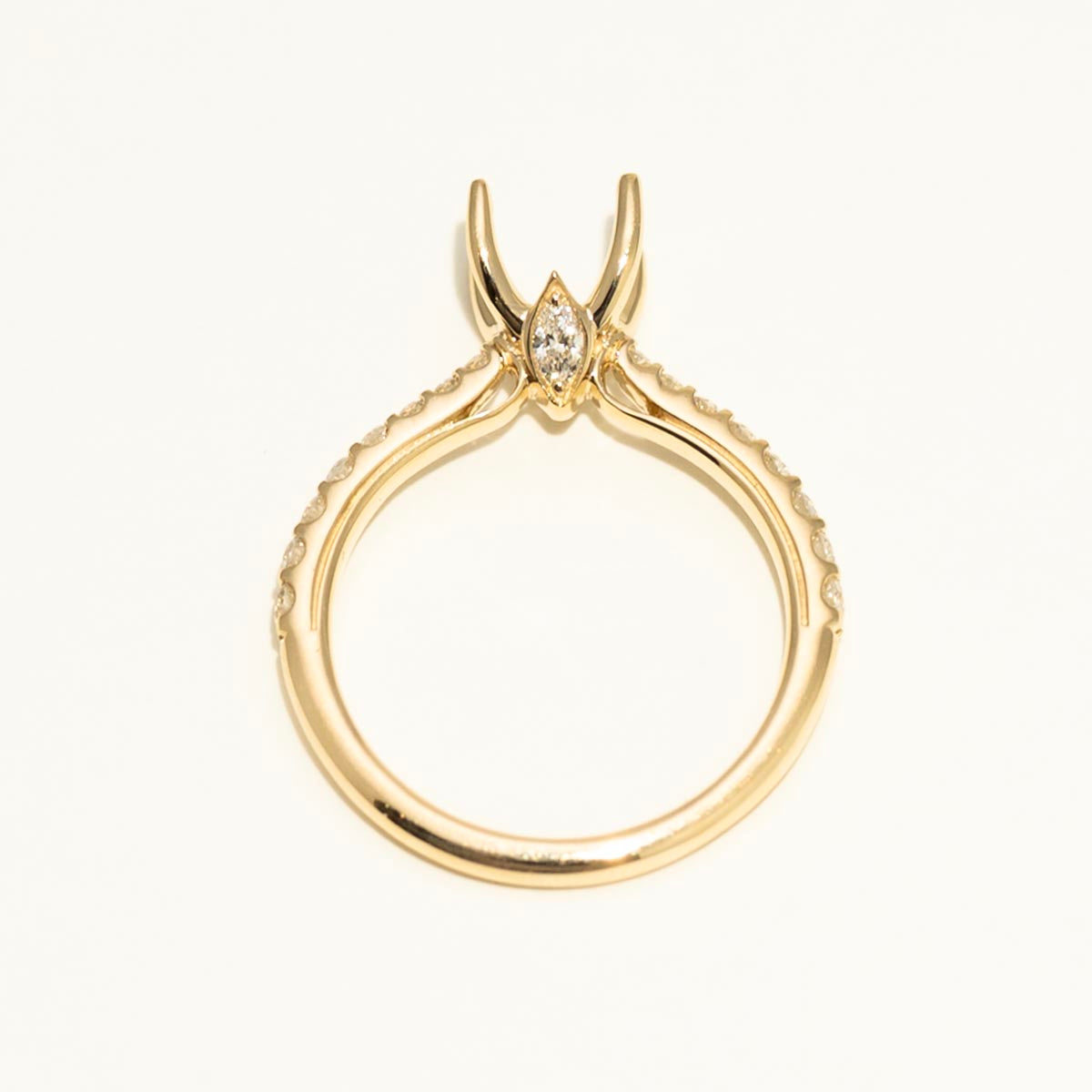 Diamond Engagement Ring Setting in 14kt Yellow Gold (3/8ct tw)