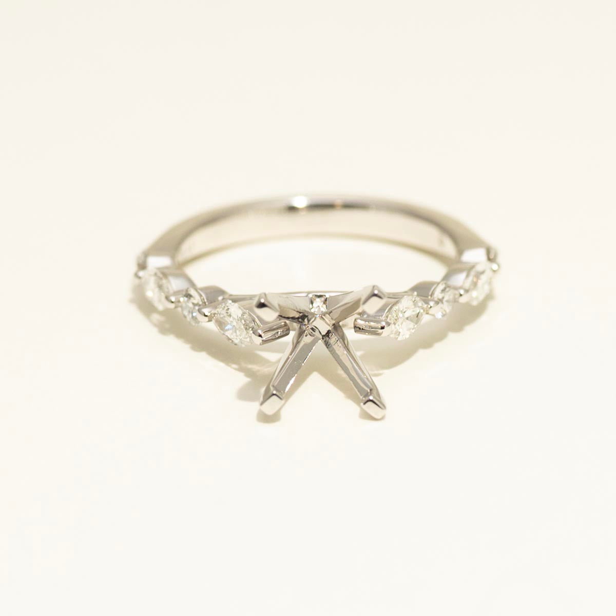 Diamond Engagement Ring Setting in Platinum (5/8ct tw)