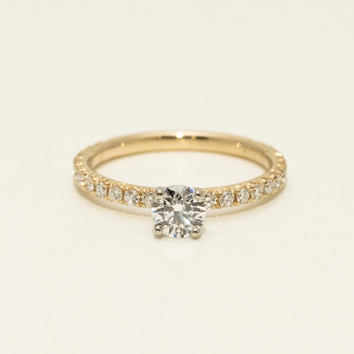 Diamond Engagement Ring in 14kt Yellow and White Gold (7/8ct tw)