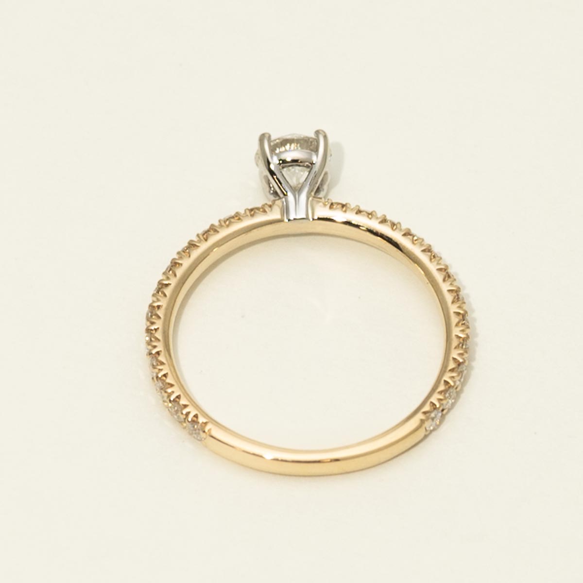 Diamond Engagement Ring in 14kt Yellow and White Gold (7/8ct tw)