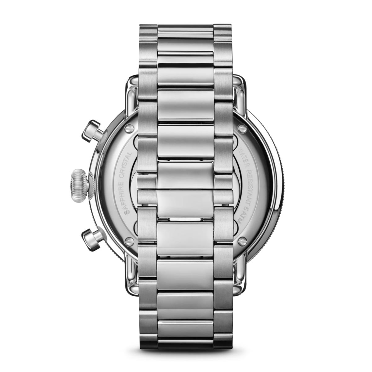 Shinola Canfield Chrono Watch with Olive Green Dial and Stainless Steel Bracelet (quartz movement)
