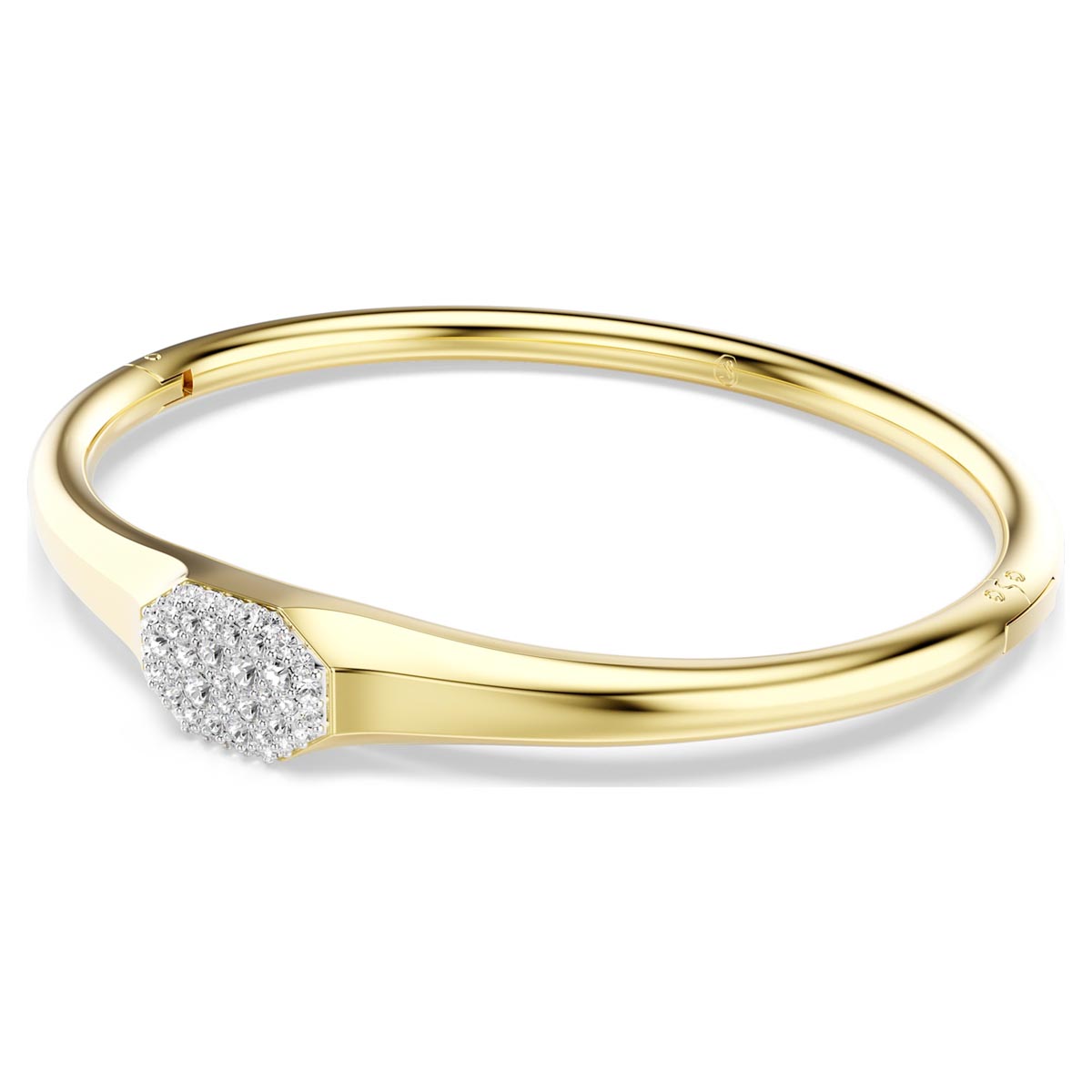 Swarovski Dextera Bangle Bracelet in Yellow Tone Plate