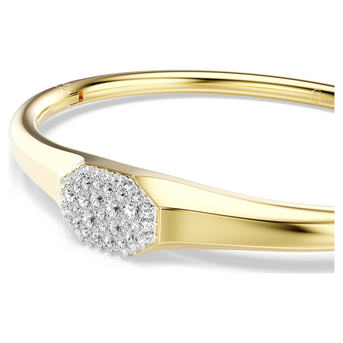 Swarovski Dextera Bangle Bracelet in Yellow Tone Plate