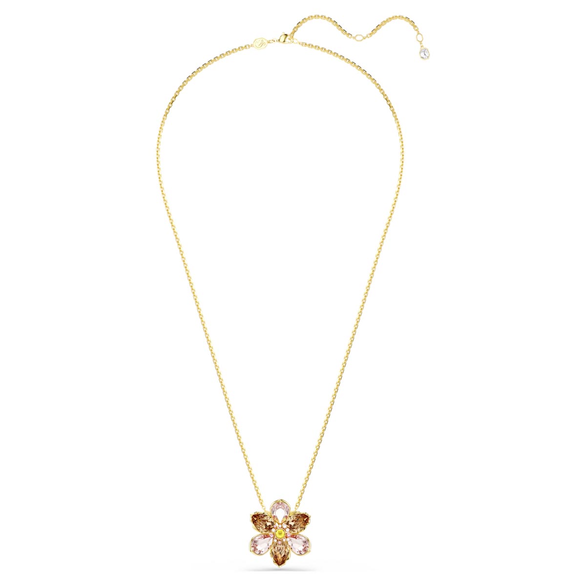 Swarovski Idyllia Necklace in Yellow Tone Plate