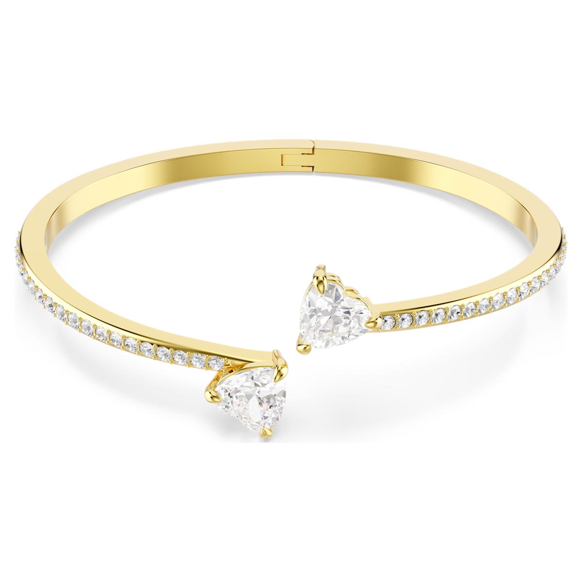 Swarovski Mesmera Bangle Bracelet in Yellow Tone Plate