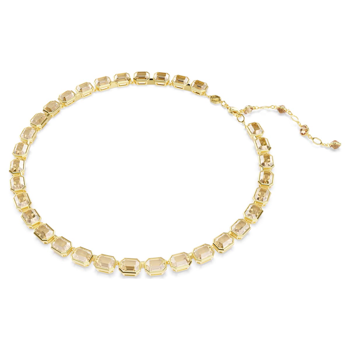 Swarovski Millenia All Around Necklace in Yellow Tone Plate