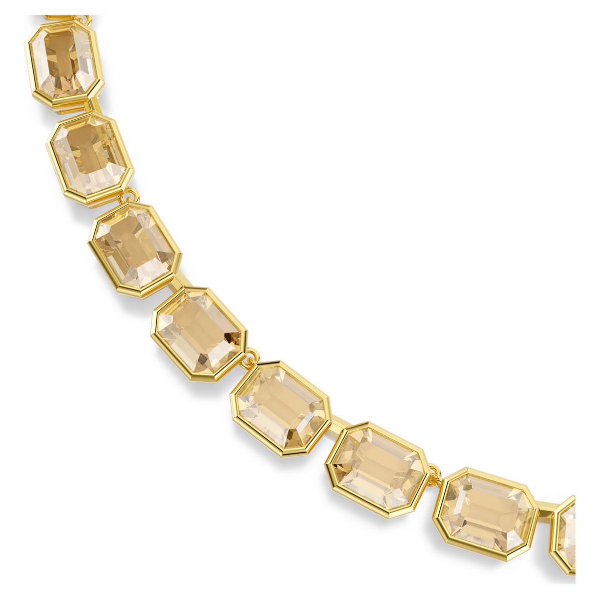 Swarovski Millenia All Around Necklace in Yellow Tone Plate