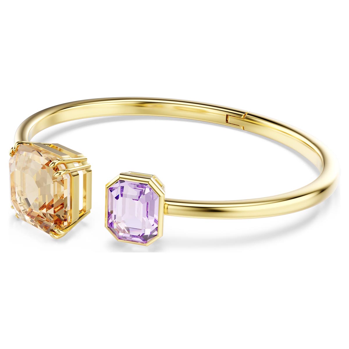 Swarovski Millenia Bangle Bracelet in Yellow Tone Metal