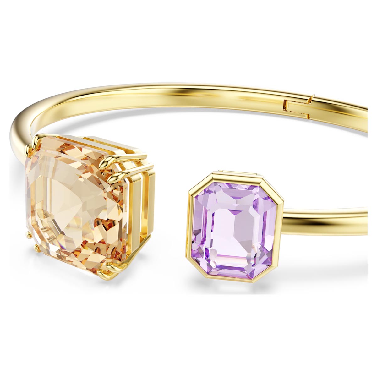 Swarovski Millenia Bangle Bracelet in Yellow Tone Metal