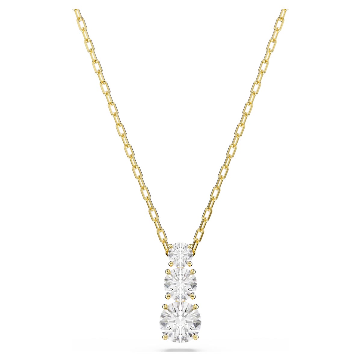 Swarovski Stilla Attract Necklace in Yellow Tone Plate