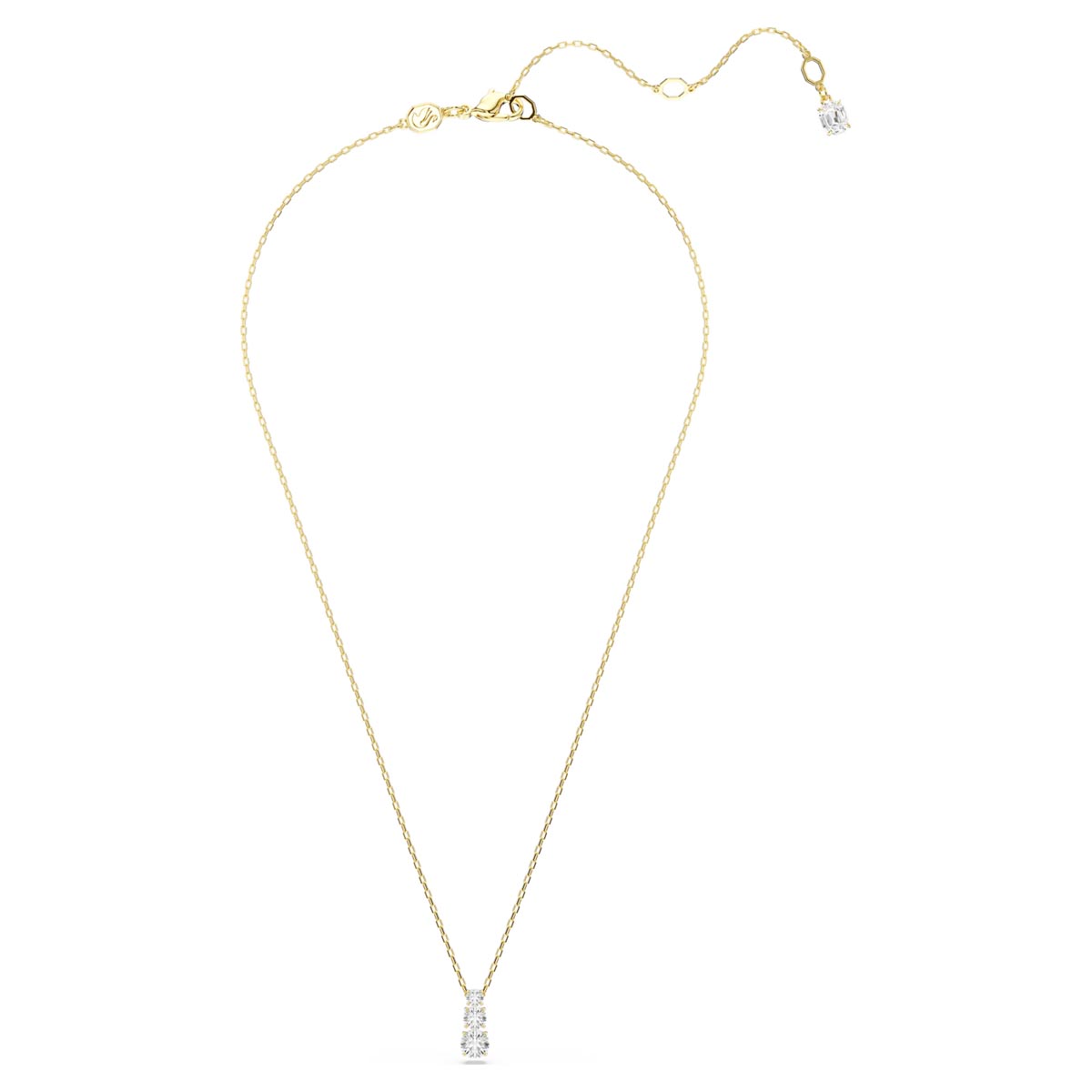 Swarovski Stilla Attract Necklace in Yellow Tone Plate