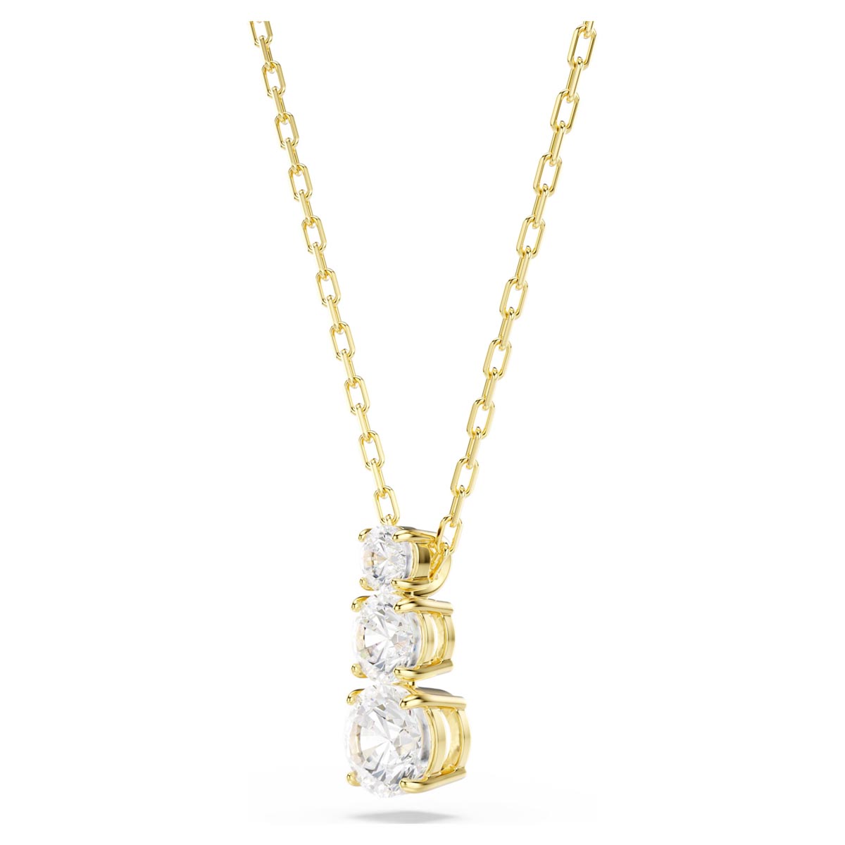 Swarovski Stilla Attract Necklace in Yellow Tone Plate