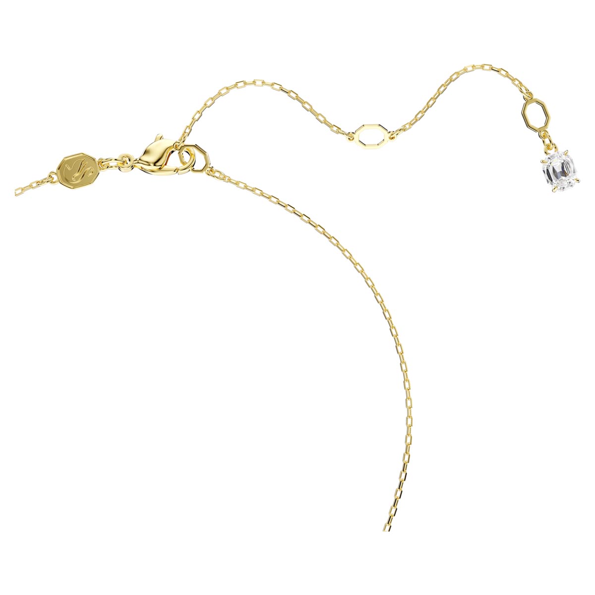 Swarovski Stilla Attract Necklace in Yellow Tone Plate