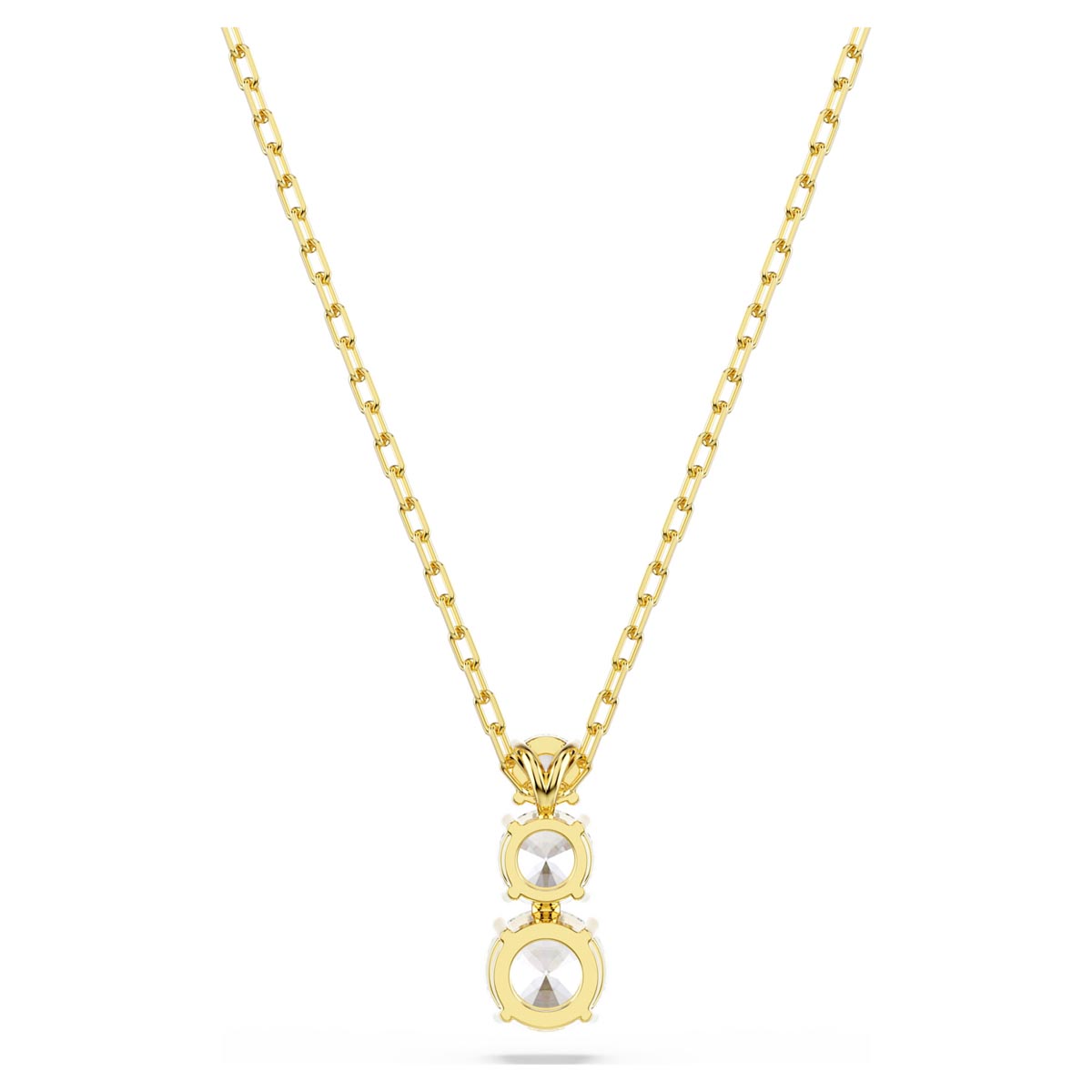 Swarovski Stilla Attract Necklace in Yellow Tone Plate