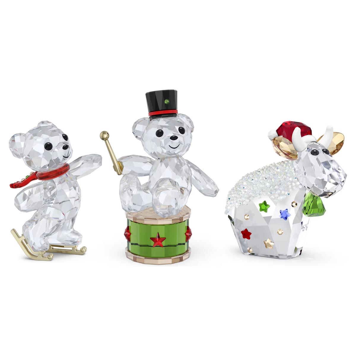 Swarovski Crystal Annual Edition 2025 Holiday Kris Bear Figurine