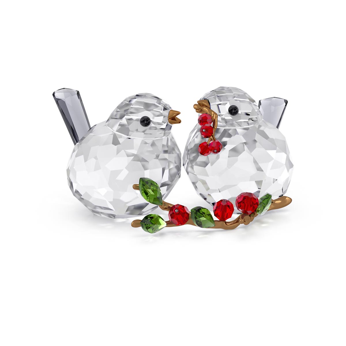Swarovski Crystal Idyllia Bird Couple and Berries