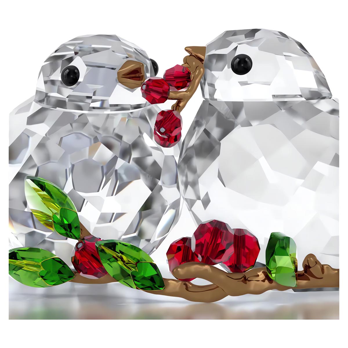Swarovski Crystal Idyllia Bird Couple and Berries