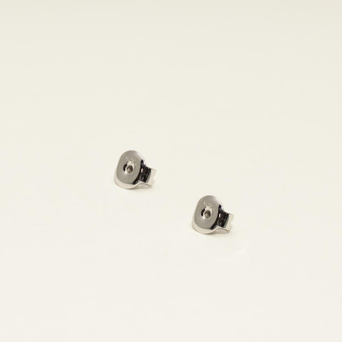 Parlé Australian Opal Doublet Stud Earrings in 14kt White Gold with Diamonds (1/4ct tw)