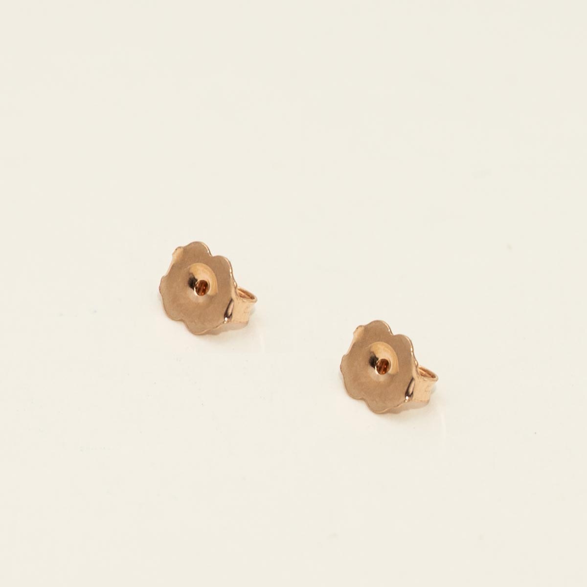 Parlé Lotus Garnet Earrings in 14kt Rose Gold with Diamonds (1/4ct tw)