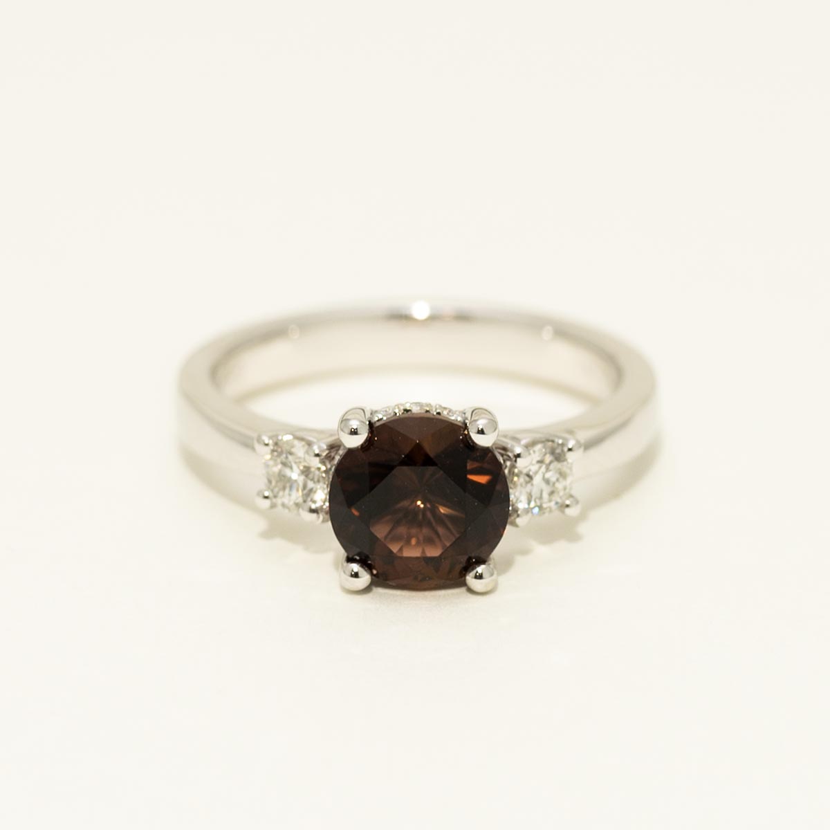 Maine Pink Tourmaline Ring in 14kt White Gold with Diamonds (1/3ct tw)