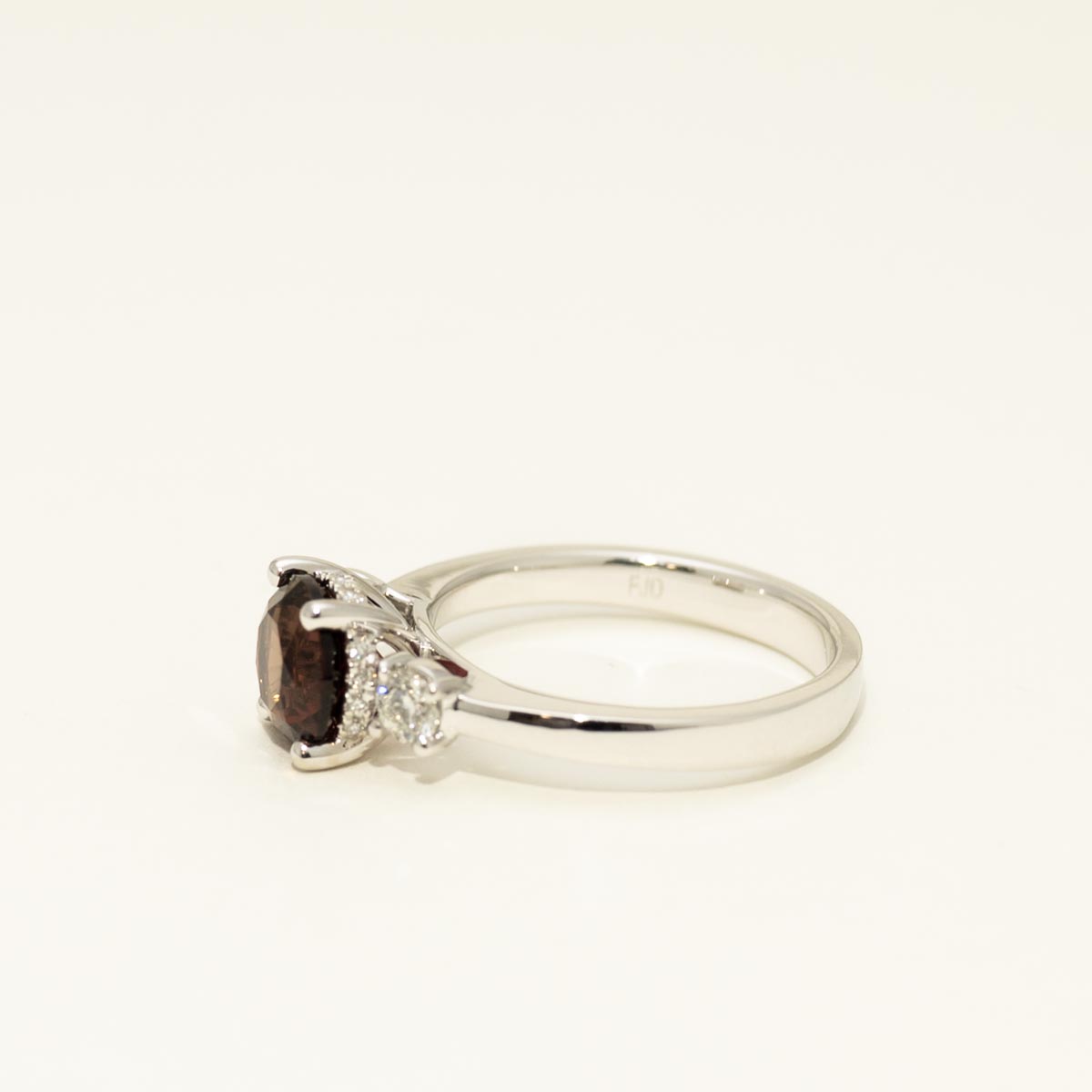 Maine Pink Tourmaline Ring in 14kt White Gold with Diamonds (1/3ct tw)