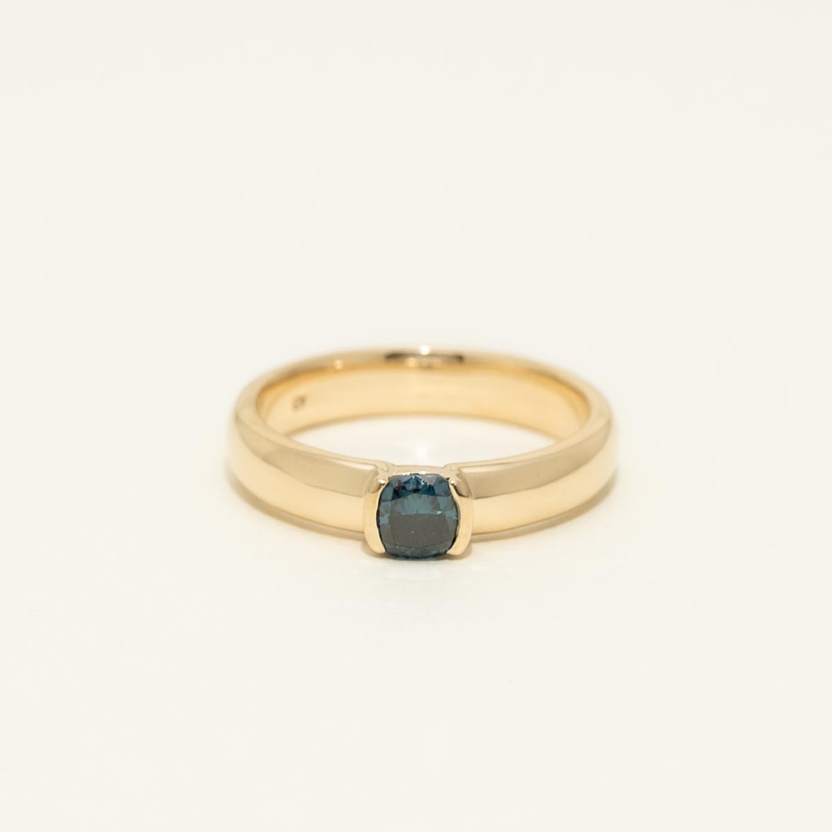 Blue Diamond Ring in 14kt Yellow Gold (3/8ct tw)
