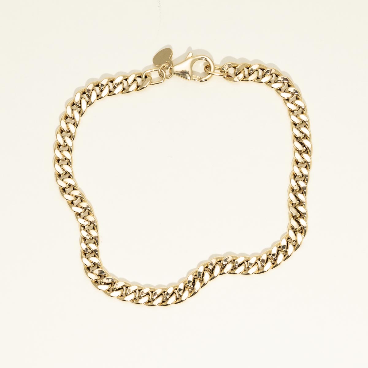 Cuban Link Bracelet in 14kt Yellow Gold (7 inches and 4.5mm)