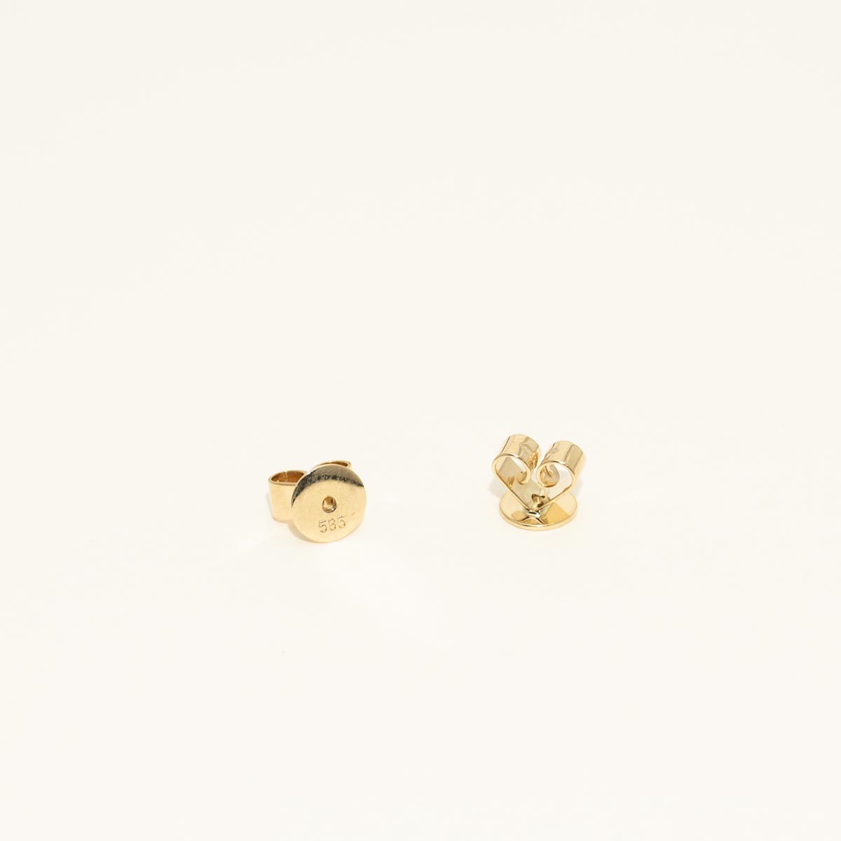 Pear Shaped Emerald Earrings in 14kt Yellow Gold with Diamonds (1/20ct tw)