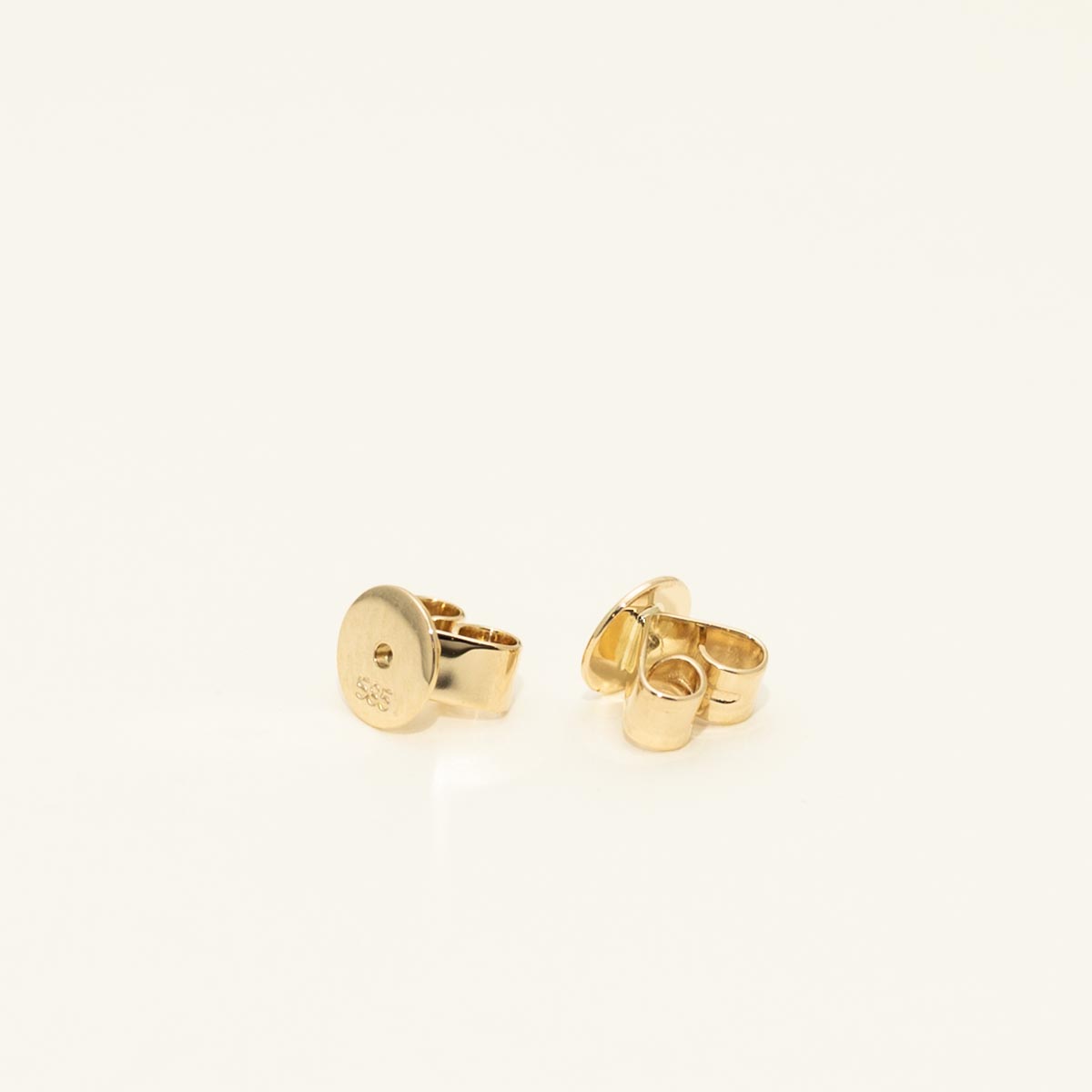 Diamond Cut Hoop Earrings in 14kt Yellow Gold (10mm)