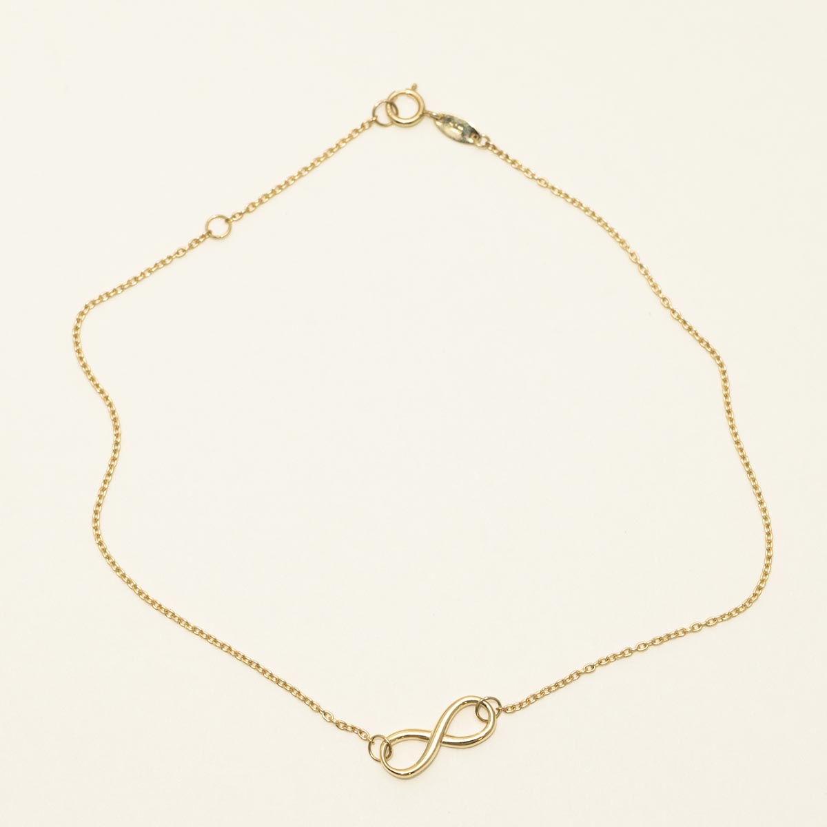 Infinity Ankle Bracelet in 10kt Yellow Gold (9-10 inches)