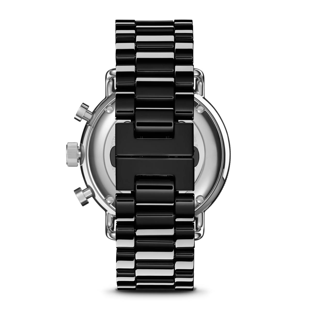 Shinola Canfield Sport Chronograph Watch with Black Dial and Black Ceramic Bracelet (quartz movement)