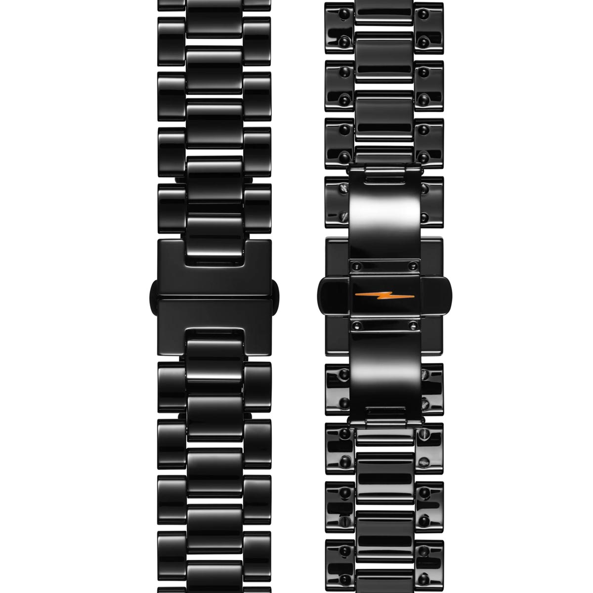 Shinola Canfield Sport Chronograph Watch with Black Dial and Black Ceramic Bracelet (quartz movement)