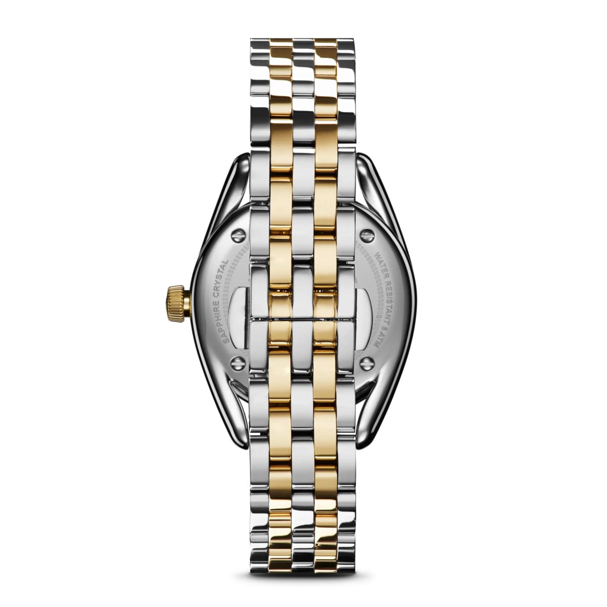 Shinola Derby 2H Watch with White Dial and White and Yellow Stainless Steel Bracelet (quartz movement)