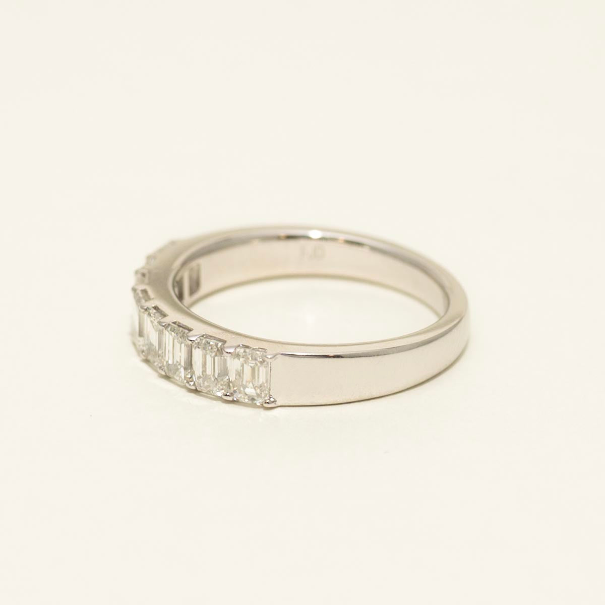 Emerald Cut Diamond Wedding Band in Platinum (1 1/5ct tw)