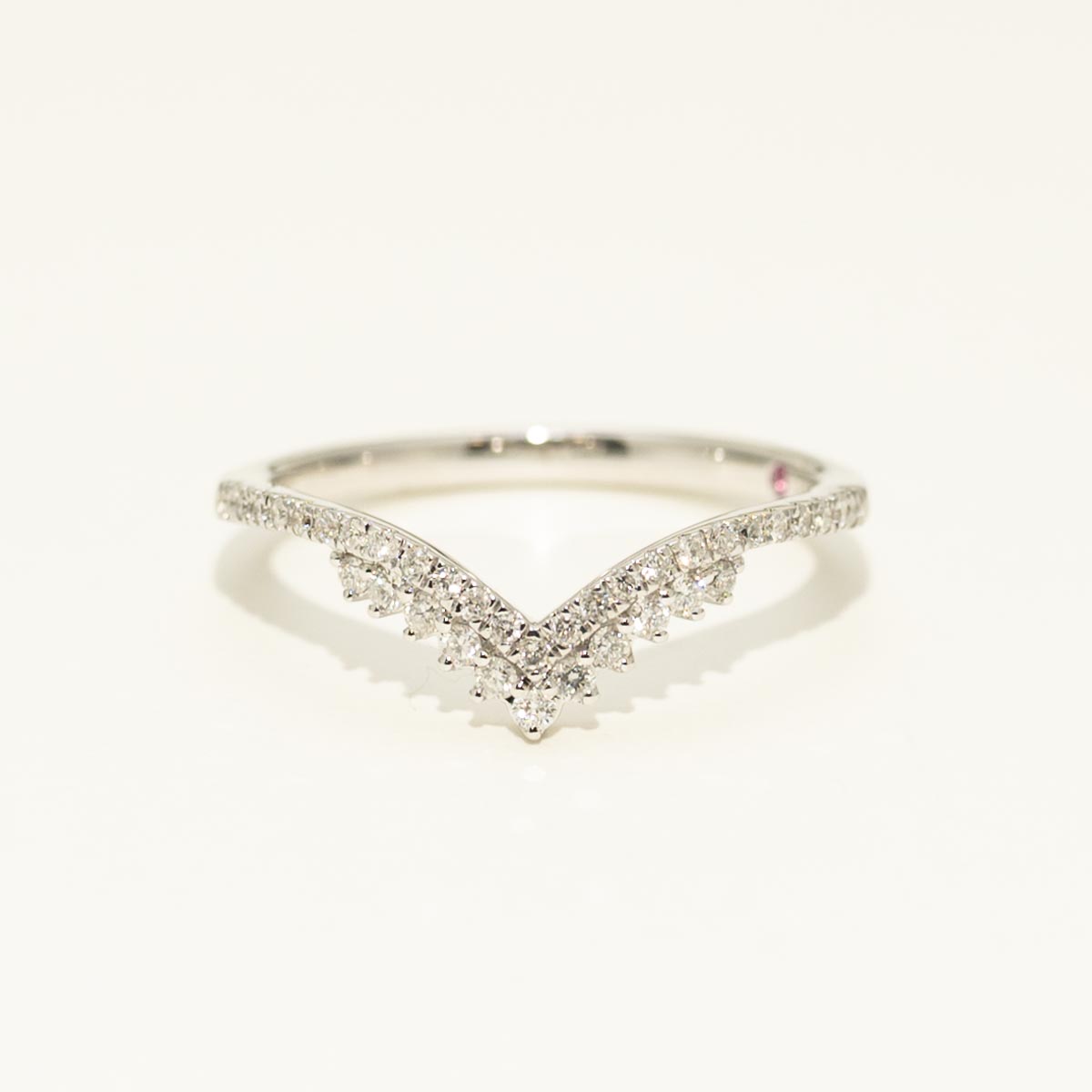 Diamond Curved Band in 14kt White Gold (1/4ct tw)