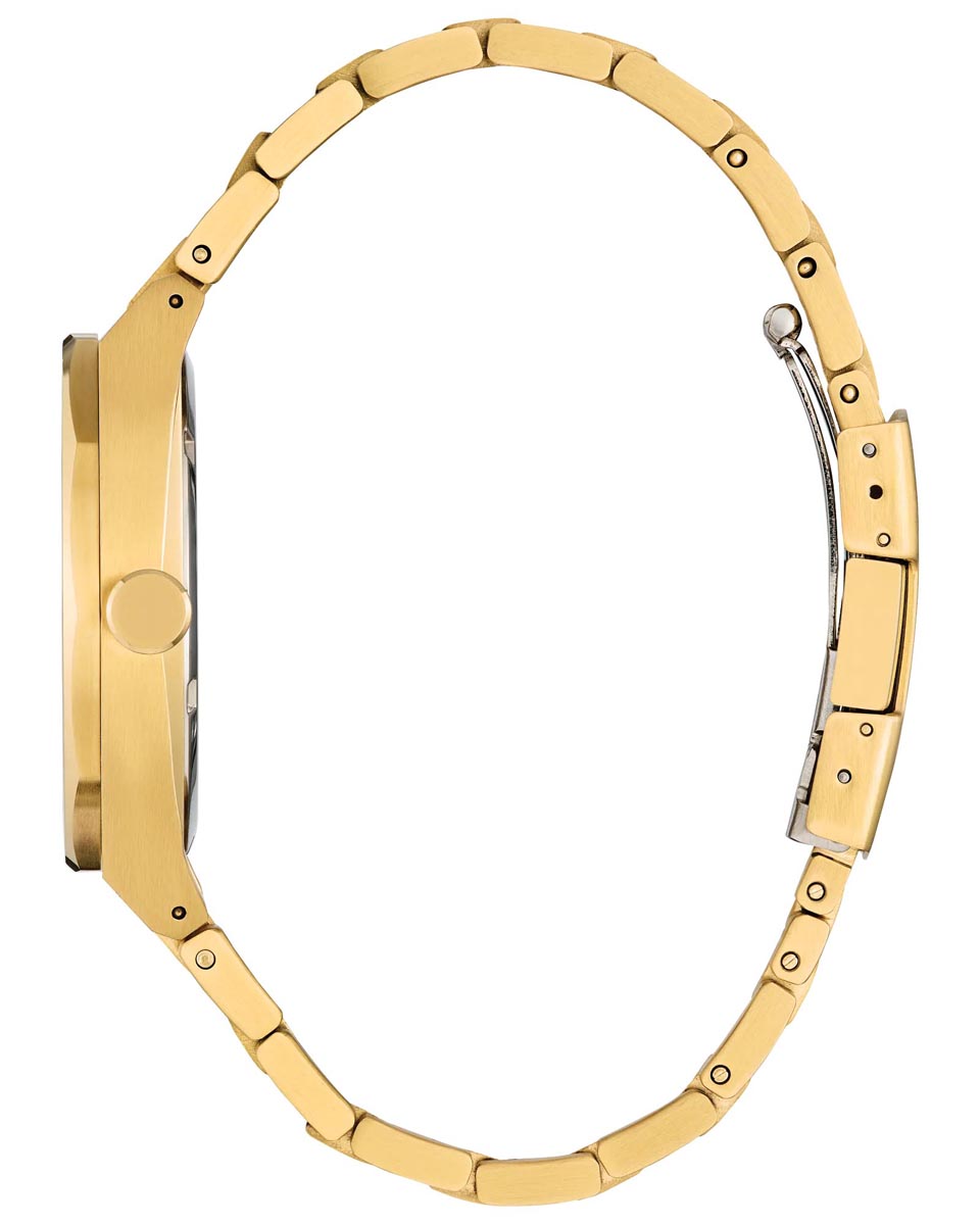 Citizen Sport Luxury Watch with Blue Dial and Gold Toned Stainless Steel Bracelet (eco-drive  movement)