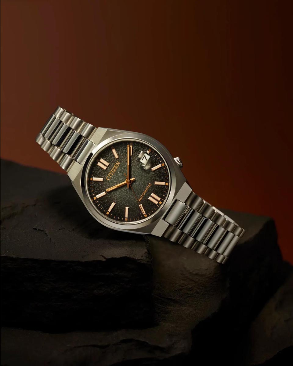 Citizen Limited Edition Tsuyosa Watch with Black Dial and Stainless Steel Bracelet (automatic movement)